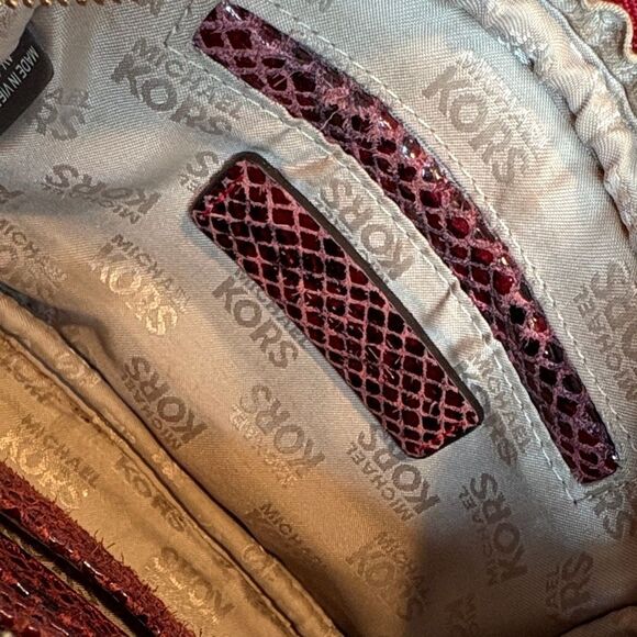 Michael Kors Python Leather Mini Crossbody Bag - Picture 15 of 16